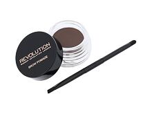 Gel a pomáda na obočí Makeup Revolution London Brow Pomade With Double Ended Brush 2,5 g Medium Brown