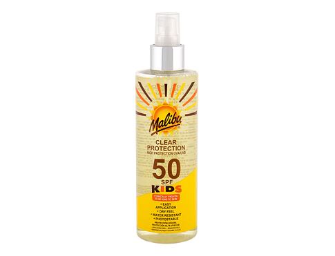 Opalovací přípravek na tělo Malibu Kids Clear Protection SPF50 250 ml