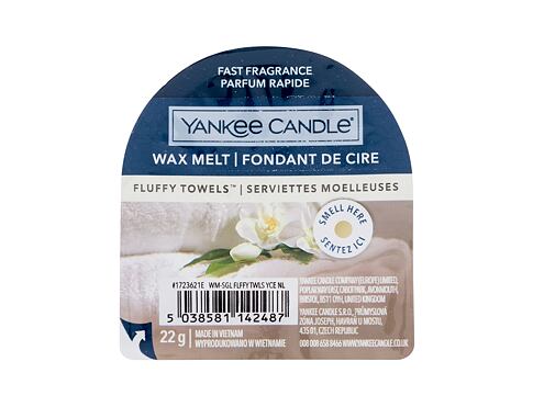 Vonný vosk Yankee Candle Fluffy Towels 22 g poškozený obal