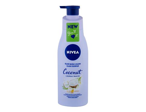 Tělové mléko Nivea Coconut & Monoi Oil 200 ml poškozený flakon