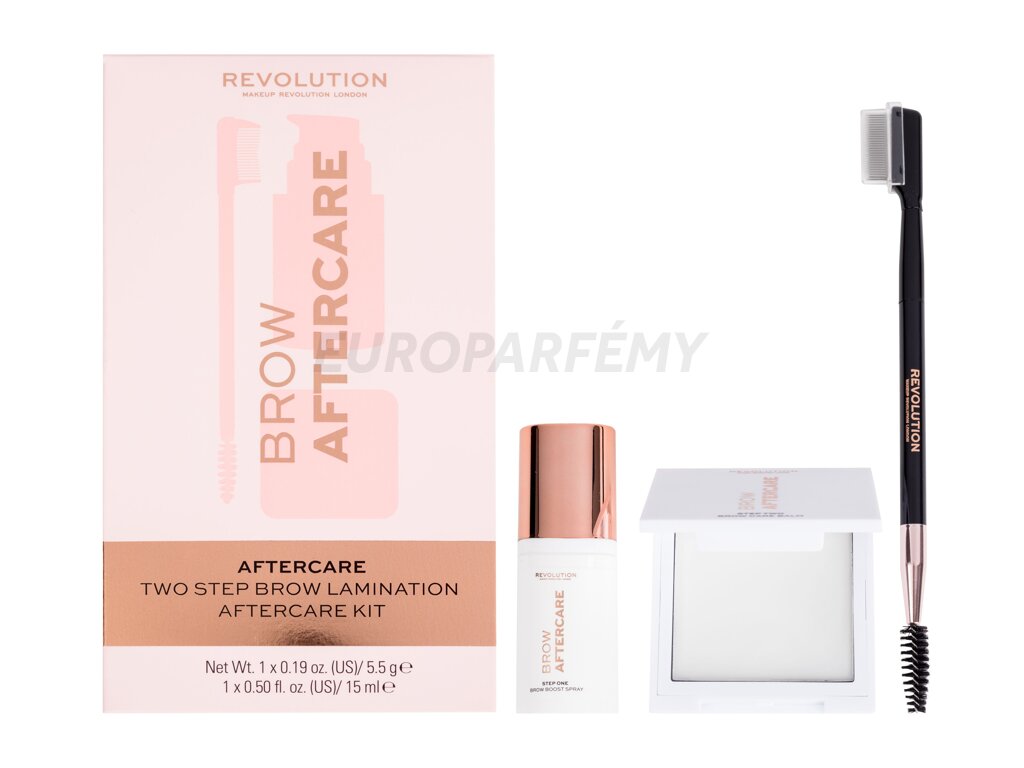 Makeup Revolution London Brow Aftercare Two Step Brow Lamination set a