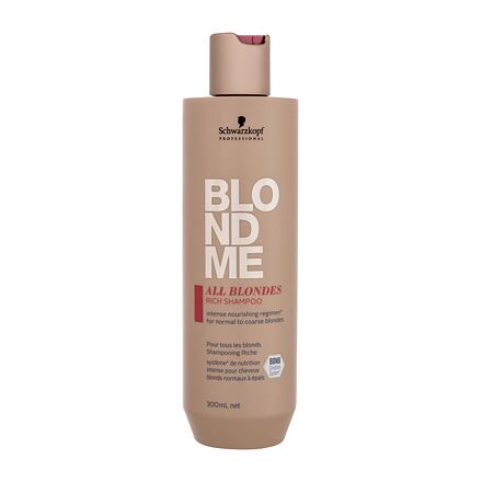 Schwarzkopf Professional Blond Me All Blondes Rich Shampoo vyživující šampon pro hrubé a normální blond vlasy 300 ml pro ženy