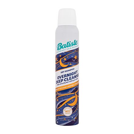 Batiste Overnight Deep Cleanse suchý šampon pro noční očistu a detoxikaci vlasů 200 ml pro ženy