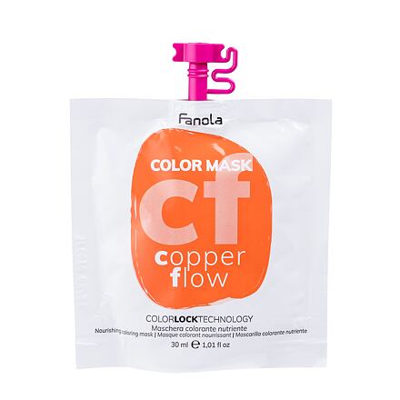 Fanola Color Mask vyživující a barvicí maska na vlasy 30 ml odstín Copper Flow pro ženy
