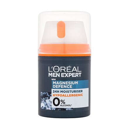 L'Oréal Paris Men Expert Magnesium Defence 24H hydratační pleťový krém 50 ml pro muže