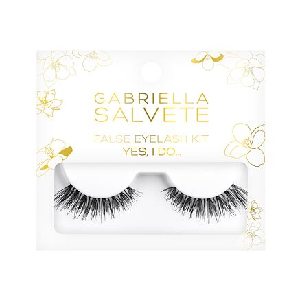 Gabriella Salvete Yes, I Do! False Eyelash Kit odstín Black : umělé řasy 1 pár + lepidlo na řasy 1 g