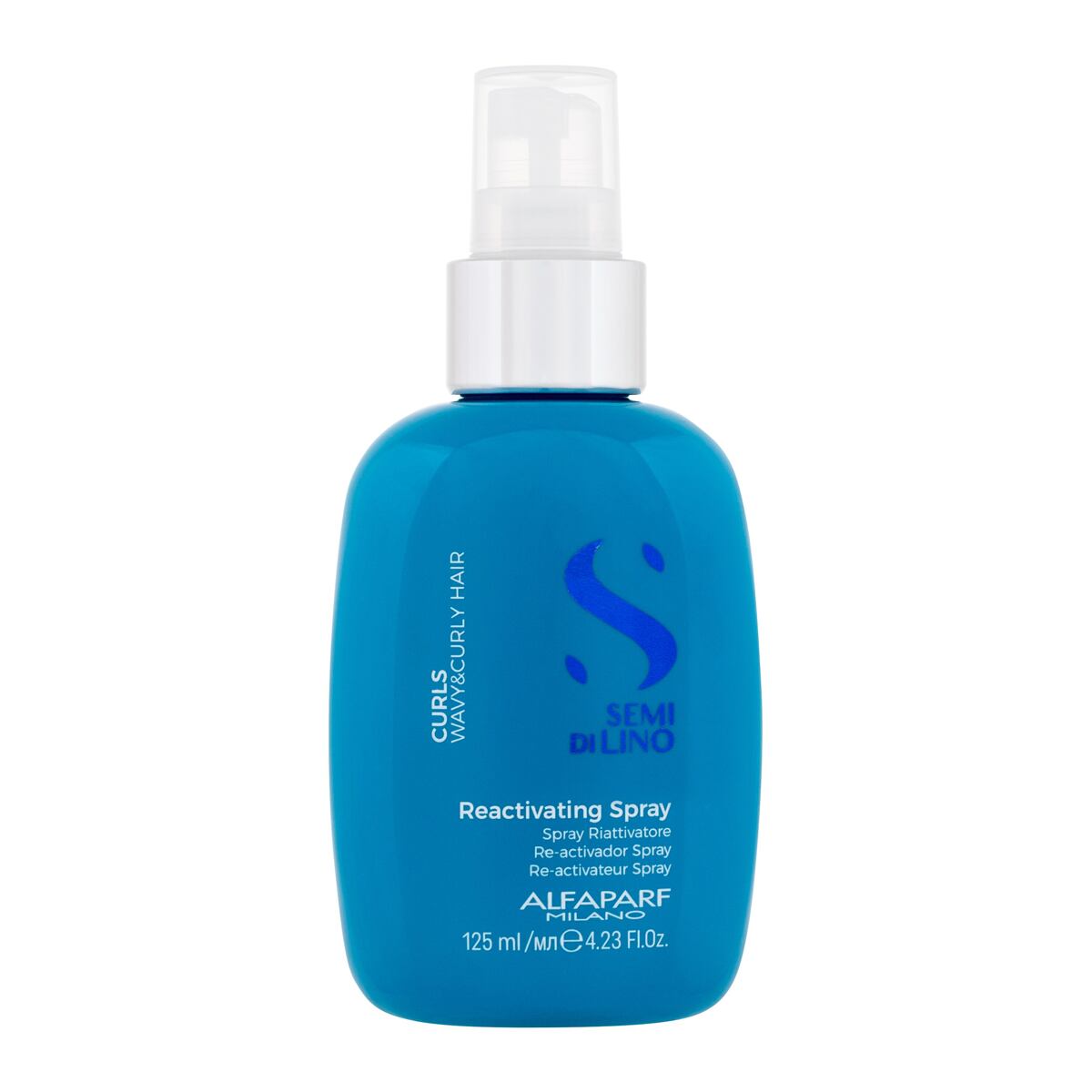 ALFAPARF MILANO Semi Di Lino Curls Reactivating Spray ochranný sprej pro kudrnaté a vlnité vlasy 125 ml pro ženy