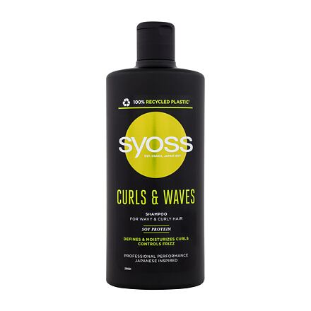 Syoss Curls & Waves hydratační a definující šampon pro kudrnaté a vlnité vlasy 440 ml pro ženy