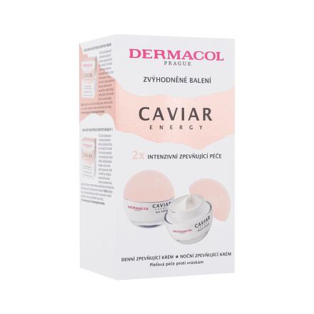 Dermacol Caviar Energy Duo Pack : denní pleťový krém Caviar Energy Day Cream 50 ml + noční pleťový krém Caviar Energy Night Cream 50 ml pro ženy