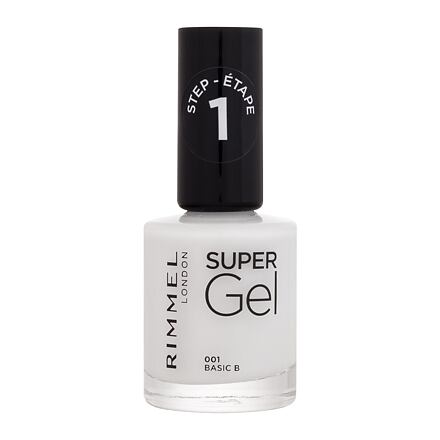 Rimmel London Super Gel STEP1 gelový lak na nehty 12 ml odstín 001 Basic B