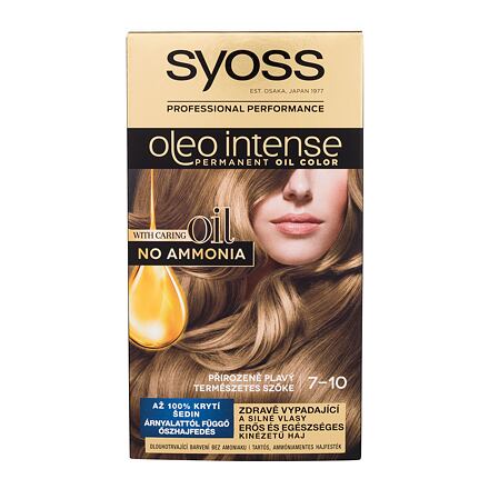 Syoss Oleo Intense Permanent Oil Color permanentní olejová barva na vlasy bez amoniaku 50 ml odstín 7-10 Natural Blond pro ženy