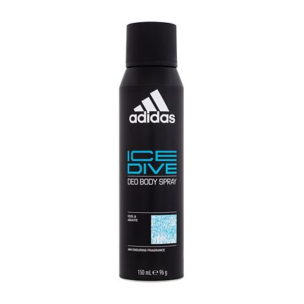 Adidas Ice Dive Deo Body Spray 48H deospray bez obsahu hliníku 150 ml pro muže