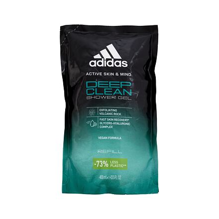 Adidas Deep Clean sprchový gel s exfoliačním účinkem náplň 400 ml pro muže
