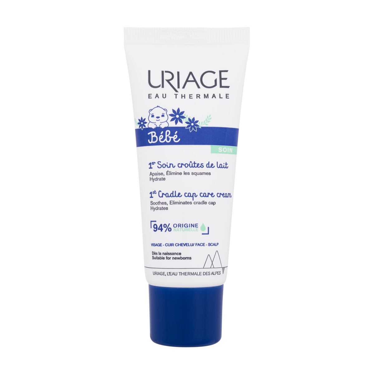 Uriage Bébé 1st Cradle Cap Care Cream tělový krém proti tvorbě mléčných krust 40 ml 40 ml pre deti