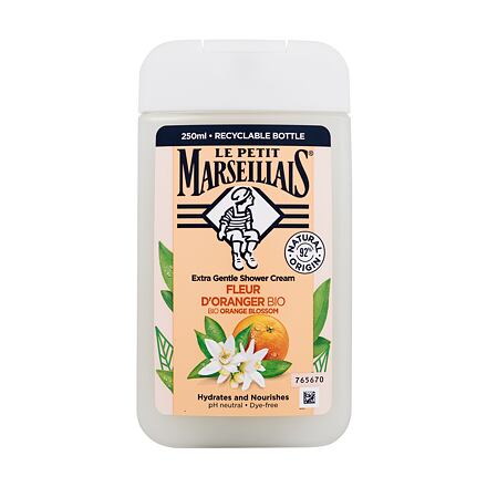 Le Petit Marseillais Extra Gentle Shower Cream Organic Orange Blossom hydratační a vyživující sprchový krém 250 ml unisex