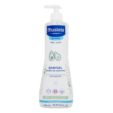 Mustela Bébé Multi-Sensory Bubble Bath jemný mycí gel pro miminka 750 ml pro děti