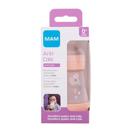 MAM Easy Start Anti-Colic 0m+ Nude kojenecká láhev pro novorozence na mateřské mléko a umělou výživu 160 ml