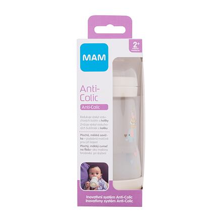 MAM Easy Start Anti-Colic 2m+ Linen kojenecká láhev pro novorozence na mateřské mléko a umělou výživu 260 ml