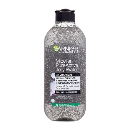 Garnier Skin Naturals Micellar Purifying Jelly Water micelární voda s aktivním uhlím proti černým tečkám 400 ml pro ženy