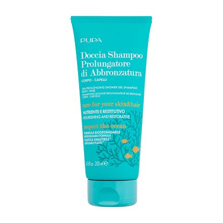 Pupa Tan Prolonging Shower Gel Shampoo Body-Hair poopalovací sprchový gel a šampon 200 ml