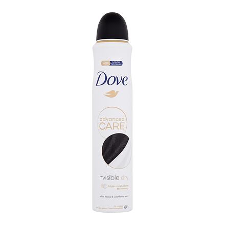 Dove Advanced Care Invisible Dry 72h antiperspirant nezanechávající skvrny na oblečení 200 ml pro ženy