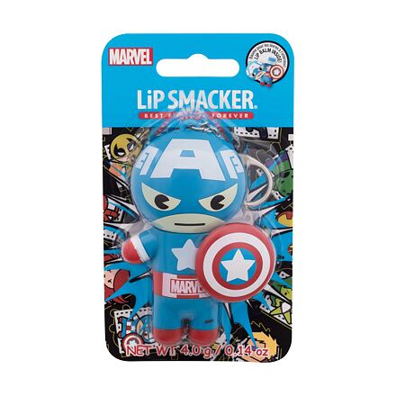 Lip Smacker Marvel Captain America Red, White & Blue-Berry balzám na rty s ovocnou příchutí 4 g