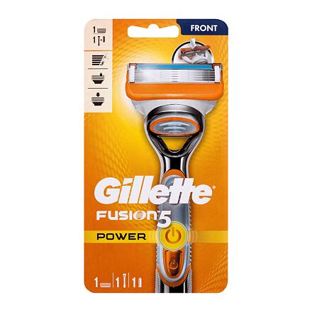 Gillette Fusion5 Power Silver bateriový holicí strojek pro muže