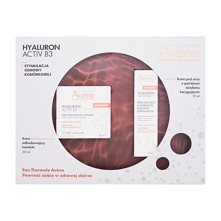 Avene Hyaluron Activ B3 : denní pleťový krém Hyaluron Activ B3 Cell Renewal Cream 50 ml + oční krém Hyaluron Activ B3 Triple Correction Eye Cream 15 ml pro ženy