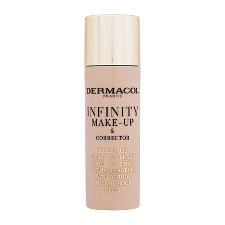 Dermacol Infinity Make-Up & Corrector vysoce krycí make-up a korektor 2v1 20 g odstín 01 Fair