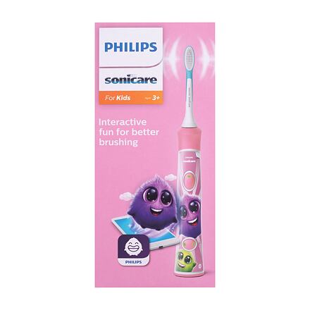 Philips Sonicare For Kids HX6352/42 Pink sonický elektrický zubní kartáček s bluetooth
