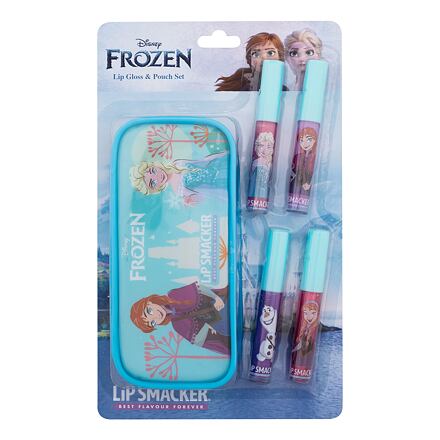 Lip Smacker Disney Frozen Lip Gloss & Pouch Set odstín růžová : lesk na rty 4 x 6 ml + kosmetická taštička