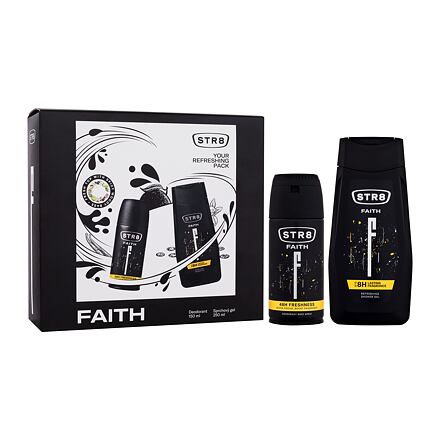STR8 Faith 48h : deodorant 150 ml + sprchový gel 250 ml pro muže