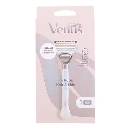 Gillette Venus Satin Care For Pubic Hair & Skin holicí strojek pro oblast bikin a intimní místa pro ženy