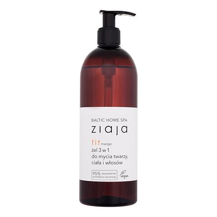 Ziaja Baltic Home Spa Fit Shower Gel & Shampoo 3 in 1 sprchový gel na obličej, tělo a vlasy 500 ml pro ženy
