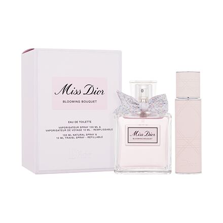 Christian Dior Miss Dior Blooming Bouquet 2023 : EDT 100 ml + EDT v naplnitelném flakonu 10 ml pro ženy