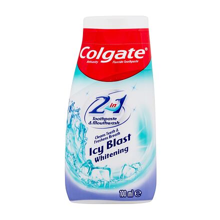 Colgate Icy Blast Whitening Toothpaste & Mouthwash bělicí zubní pasta a ústní voda 2v1 100 ml 100 ml