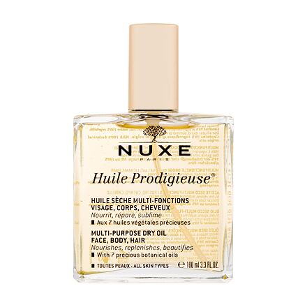 NUXE Huile Prodigieuse Travel Exclusive multifunkční zkrášlující suchý olej na obličej, tělo a vlasy 100 ml pro ženy