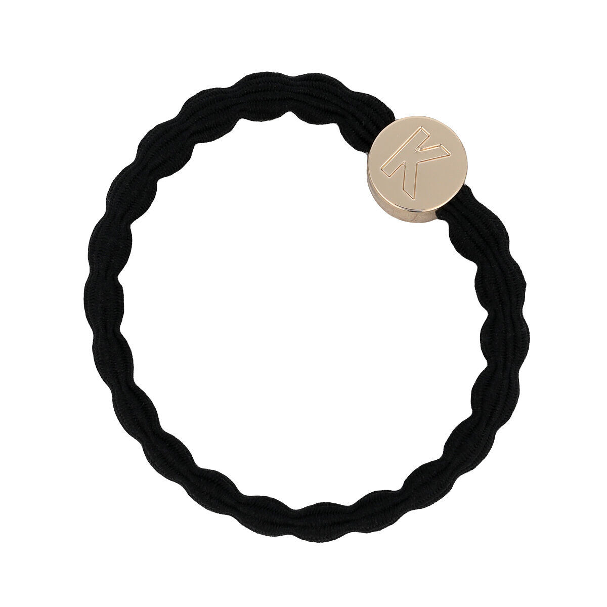 By Eloise London Letter Charms Gold K náramek / gumička do vlasů 1 ks odstín black unisex