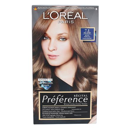 L'Oréal Paris Préférence Récital barva na vlasy 60 ml odstín 7.1 Island pro ženy