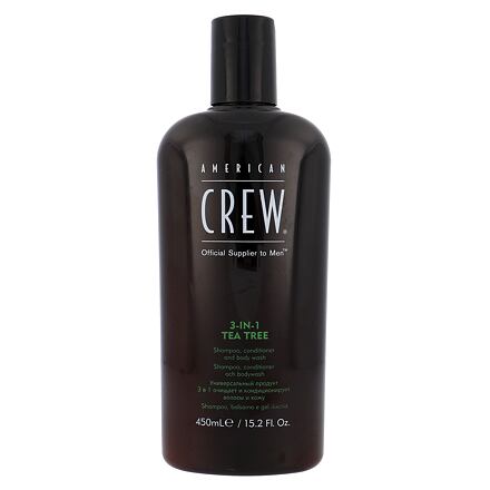 American Crew 3-IN-1 Tea Tree šampon, kondicionér a sprchový gel v jednom 450 ml 450 ml pre mužov