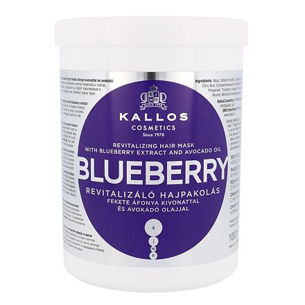 Kallos Cosmetics Blueberry regenerační maska pro suché a poškozené vlasy 1000 ml pro ženy