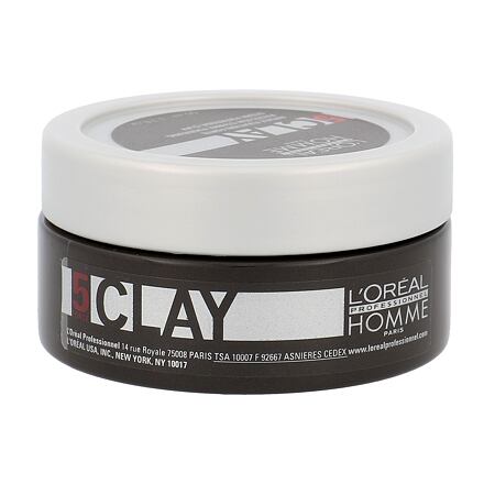 L'Oréal Professionnel Homme Clay modelovací pasta se silnou fixací 50 ml pro muže