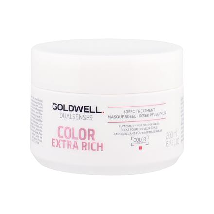 Goldwell Dualsenses Color Extra Rich 60 Sec Treatment maska na vlasy na hrubé vlasy 200 ml pro ženy