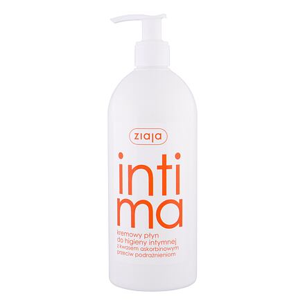 Ziaja Intimate Creamy Wash With Ascorbic Acid krémové mýdlo na intimní hygienu 500 ml pro ženy