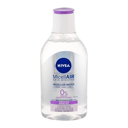 Nivea MicellAIR® zklidňující micelární voda 3 v 1 pro citlivou pleť 400 ml pro ženy