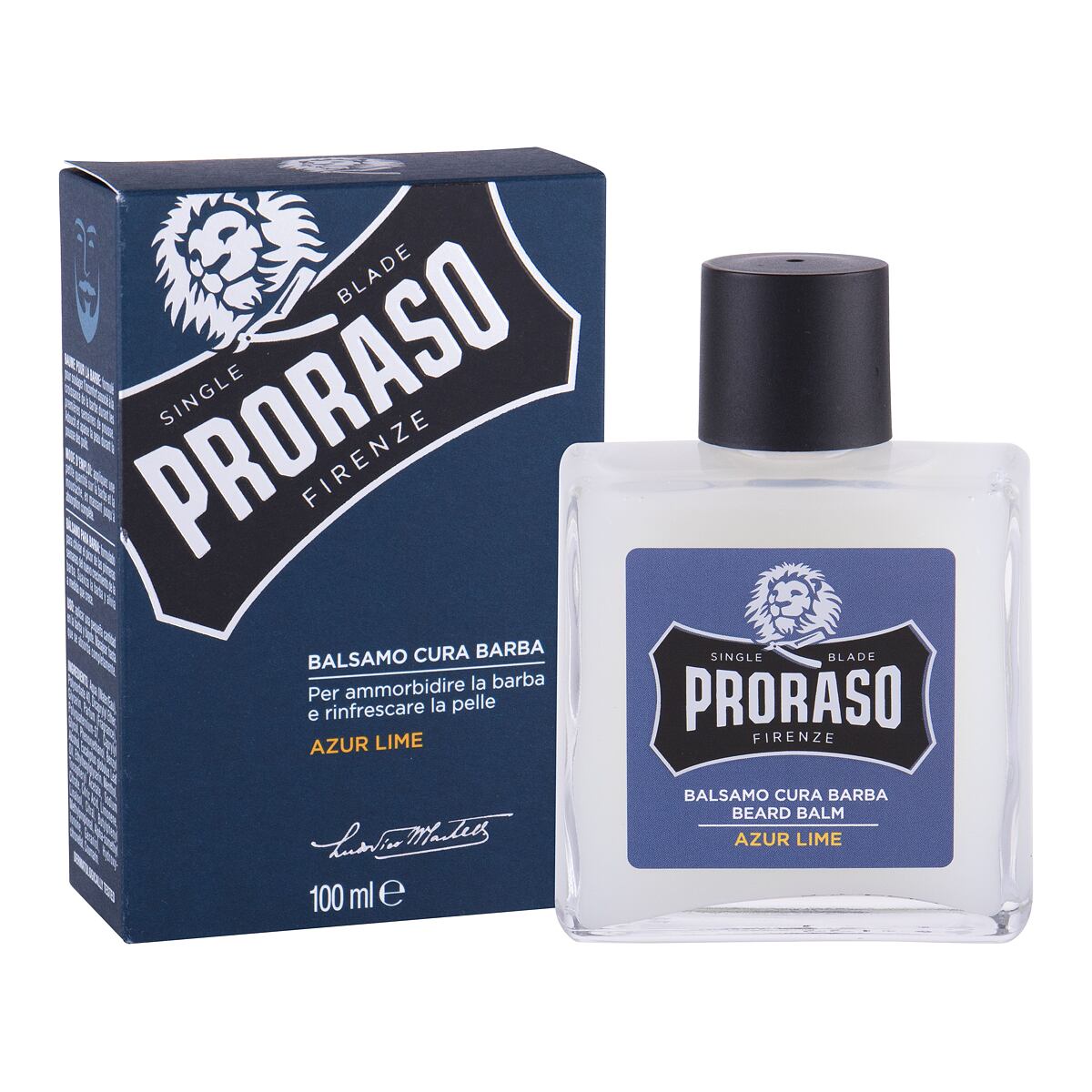 PRORASO Azur Lime Beard Balm balzám na vousy s vůní citrusů a jalovce 100 ml