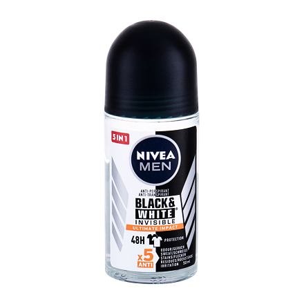 Nivea Men Invisible For Black & White Ultimate Impact 48h antiperspirant nezanechávající stopy na oblečení 50 ml pro muže