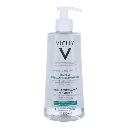 Vichy Pureté Thermale Mineral Water For Oily Skin minerální micelární voda pro mastnou pleť 400 ml pro ženy