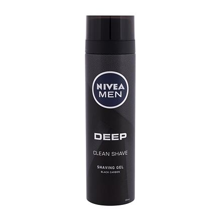 Nivea Men Deep Clean gel na holení s aktivním uhlím 200 ml pro muže