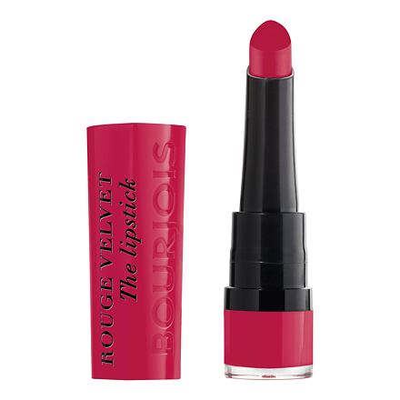 BOURJOIS Paris Rouge Velvet The Lipstick matná rtěnka 2.4 g odstín 09 fuchsia botté